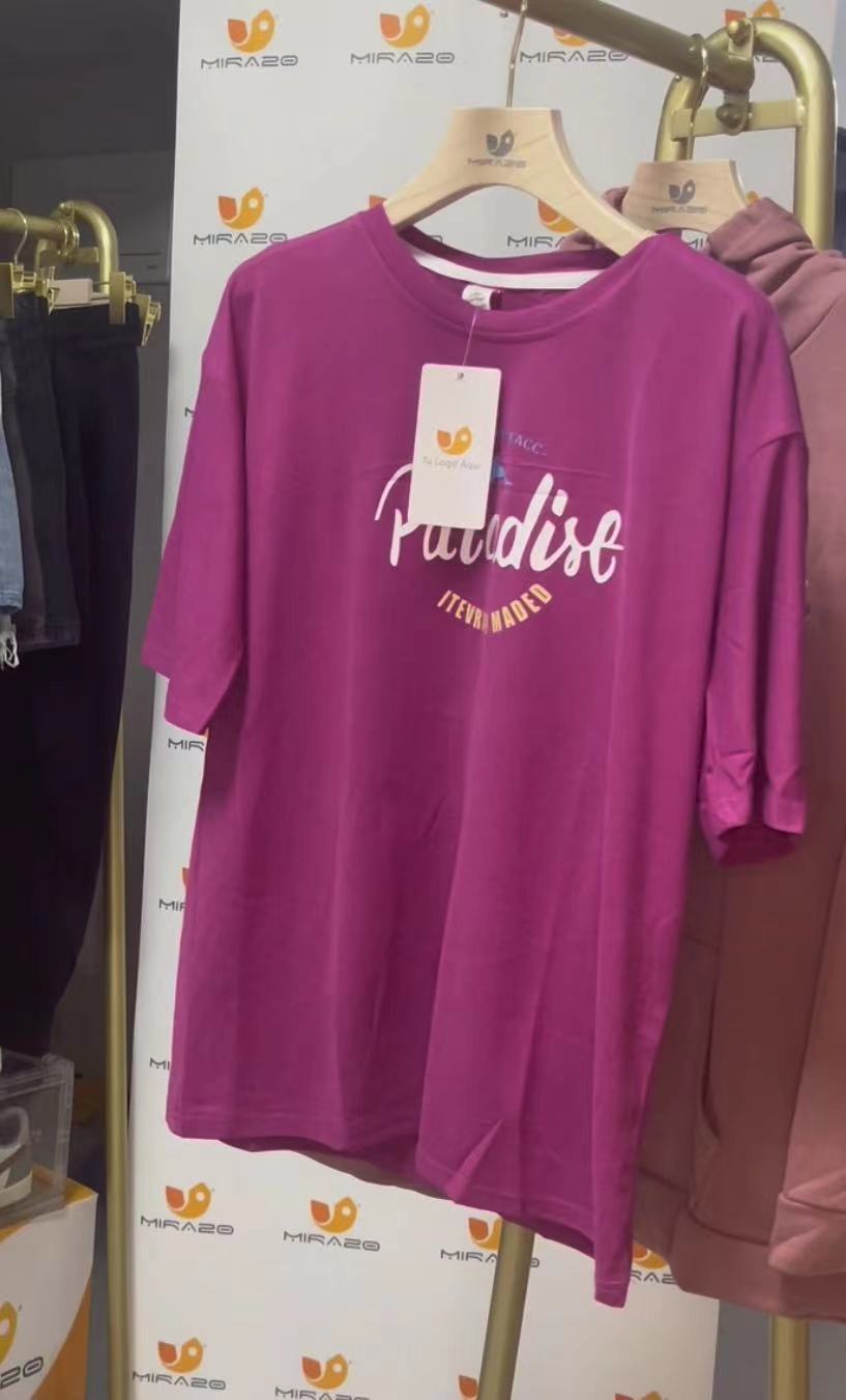 Lotes de 100 Tshirts Oversizes Estampada en caliente  ($1.85 x pieza)