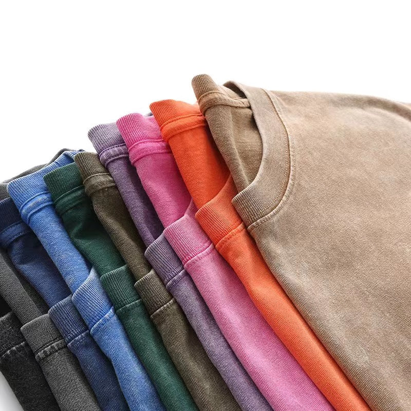Pre-washed T-shirt Oversize 100% Cotton, 230/270 gsm Customizable