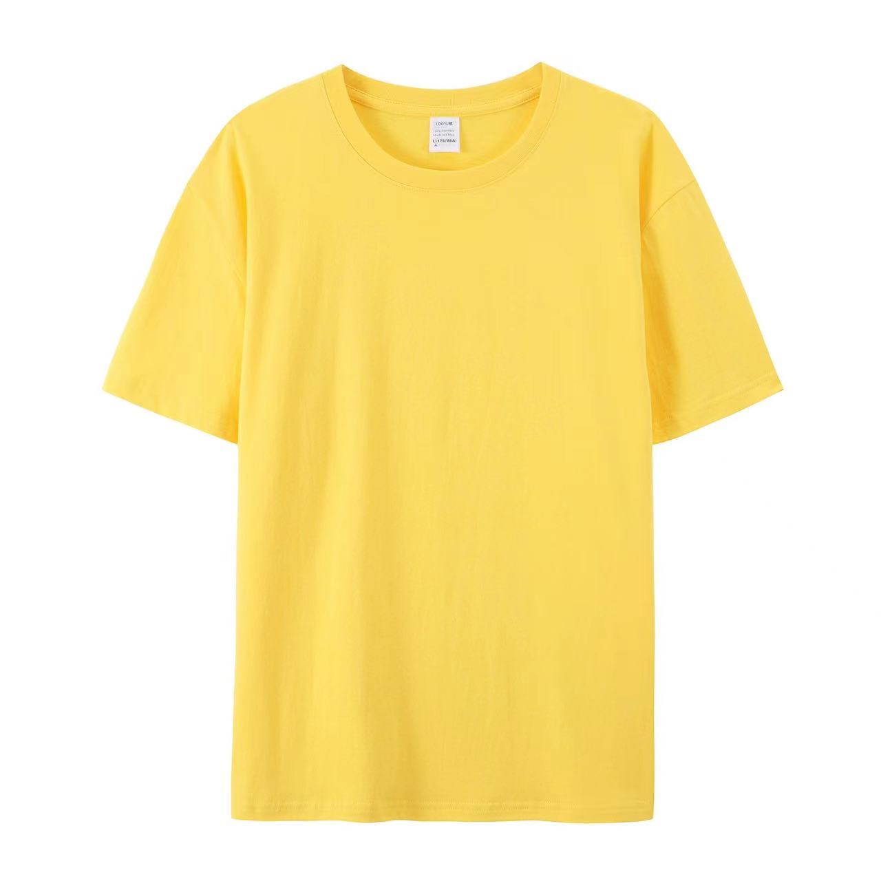Crewneck Short Sleeve T-shirts 100% Cotton Oversize, 180gsm, Customizable