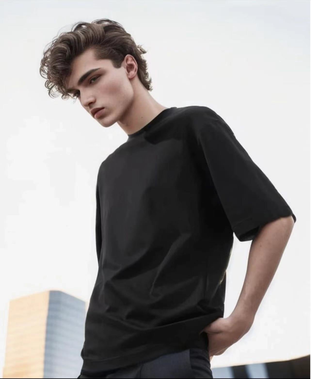 Crewneck Short Sleeve T-shirts 100% Cotton Oversize, 180gsm, Customizable