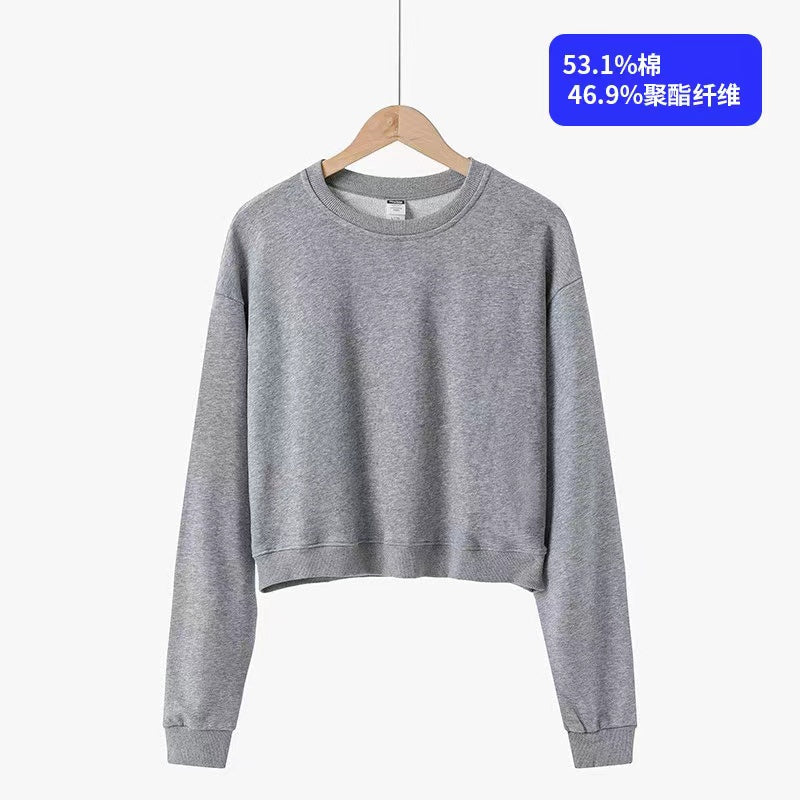 Womens Short Sueters 53.1% Cotton / 46.9% Polyester,  300gsm