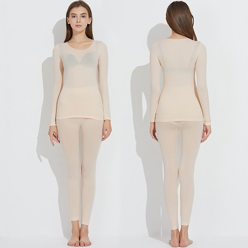 hermal underwear set round neck to keep warm