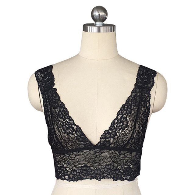 Deep V Neck Tank Summer Vest Backless Tank Camisole Bralette