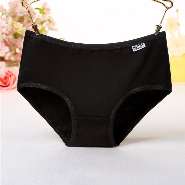 Women's Mid-waist Women's Underwear Cotton Briefs