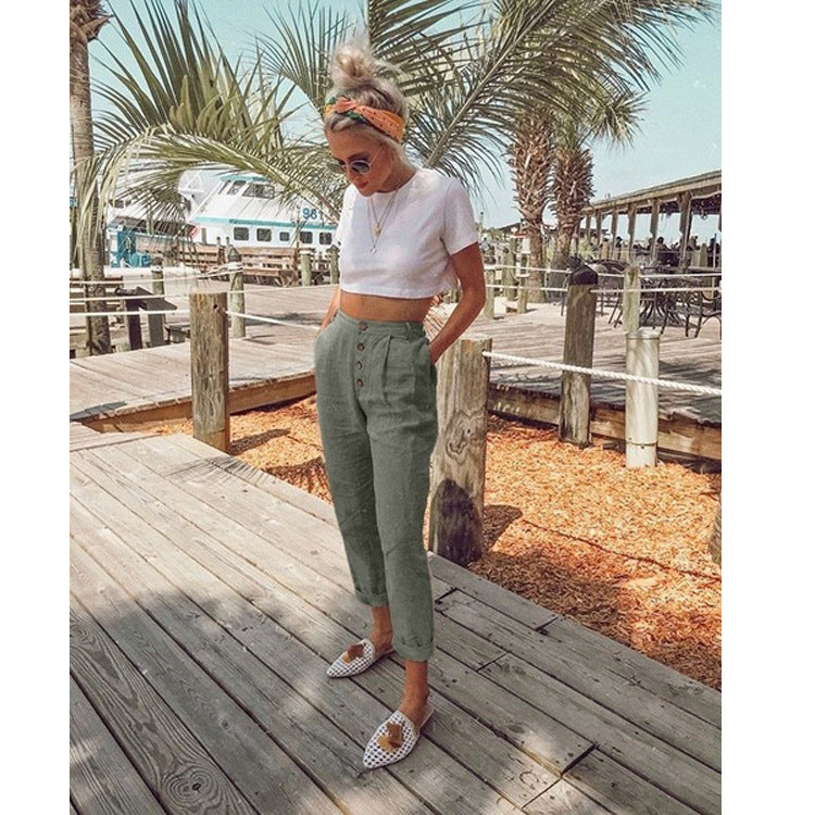 Casual temperament women's trousers