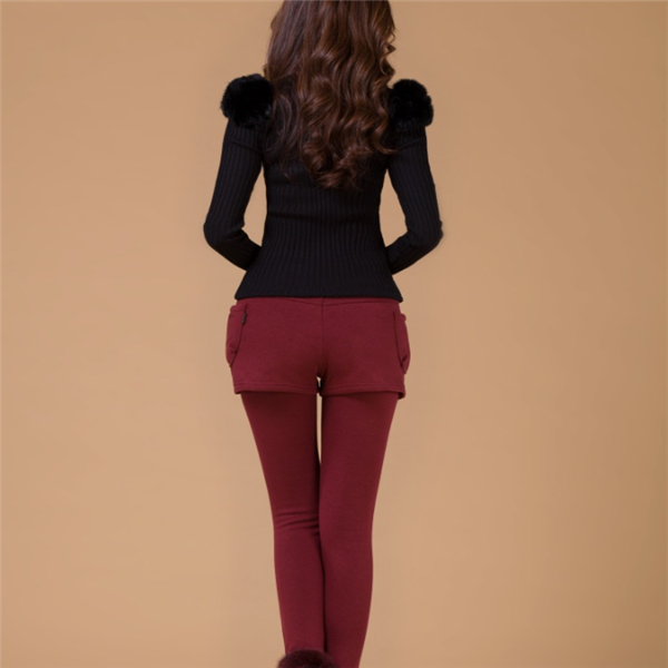 Fake two-piece leggings