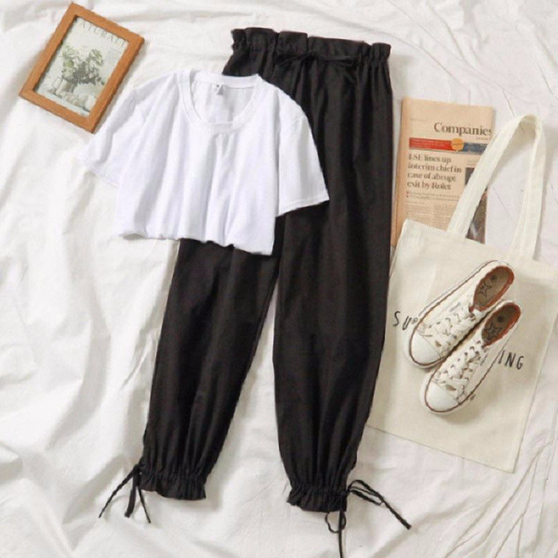 Ladies harem pants two-piece suit