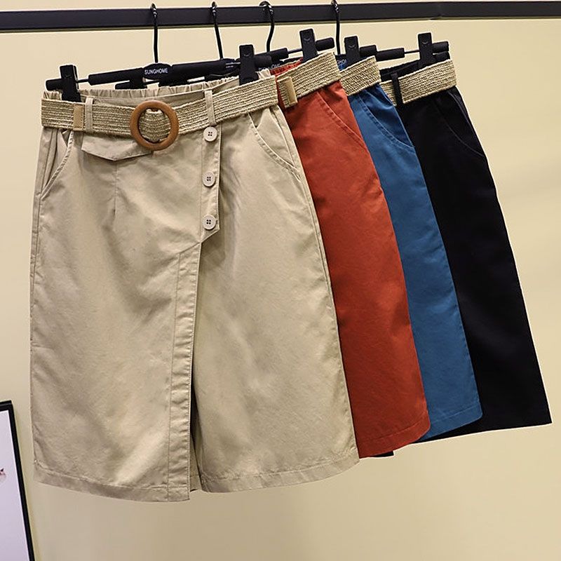 Elastic Waist Wide Leg Trouser Skirt Fashionable Casual And Slim