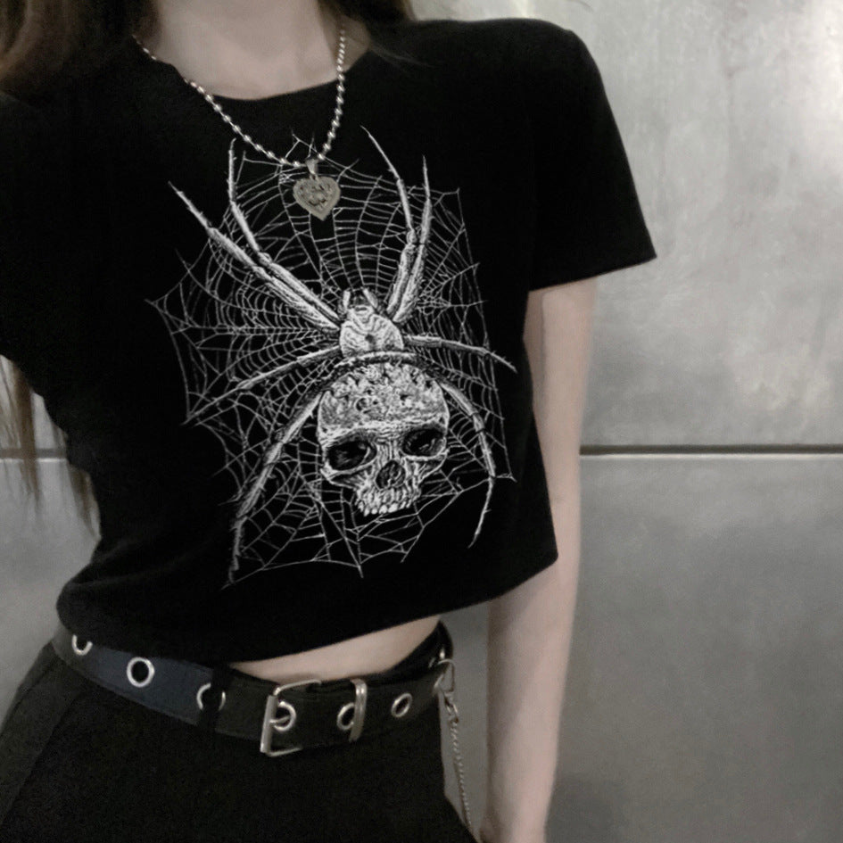 Printed American Green Heart Printed Round Neck Slim Fit Short Short Sleeve T-shirt