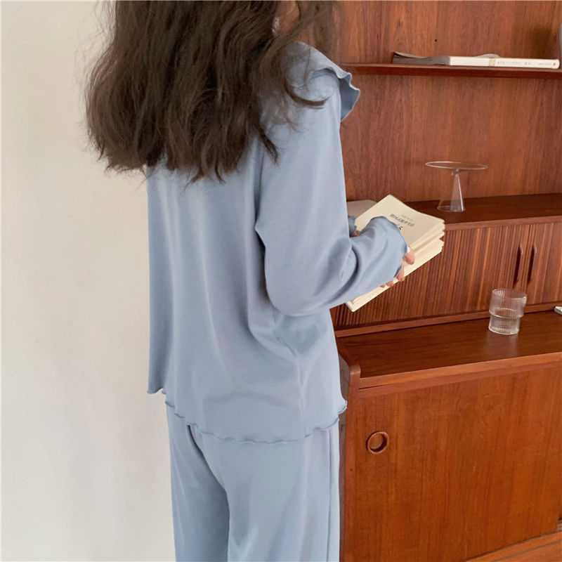 Student Korean Style Casual Home Wear Small Fragrance Thin Ladies Suit