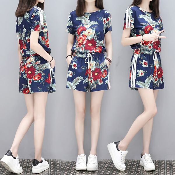 Summer Women's Large Loose And Slim Two Piece Suit