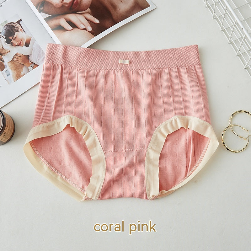 High Waist Bow Traceless Lace Briefs