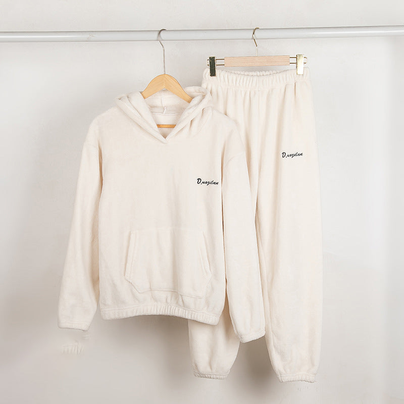 New Casual Long Sleeve Thick Fashion Women's Home Wear