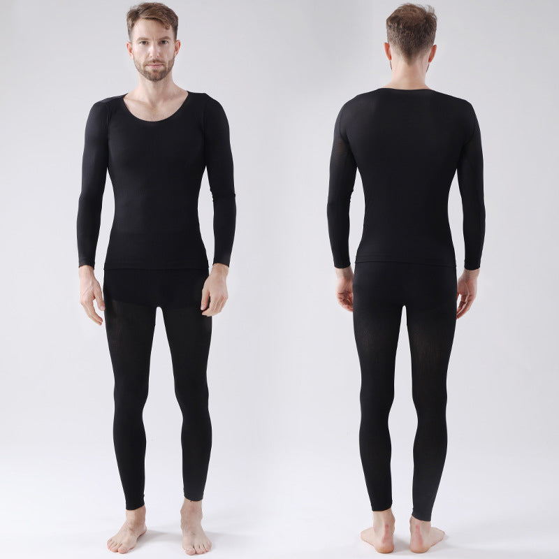 hermal underwear set round neck to keep warm