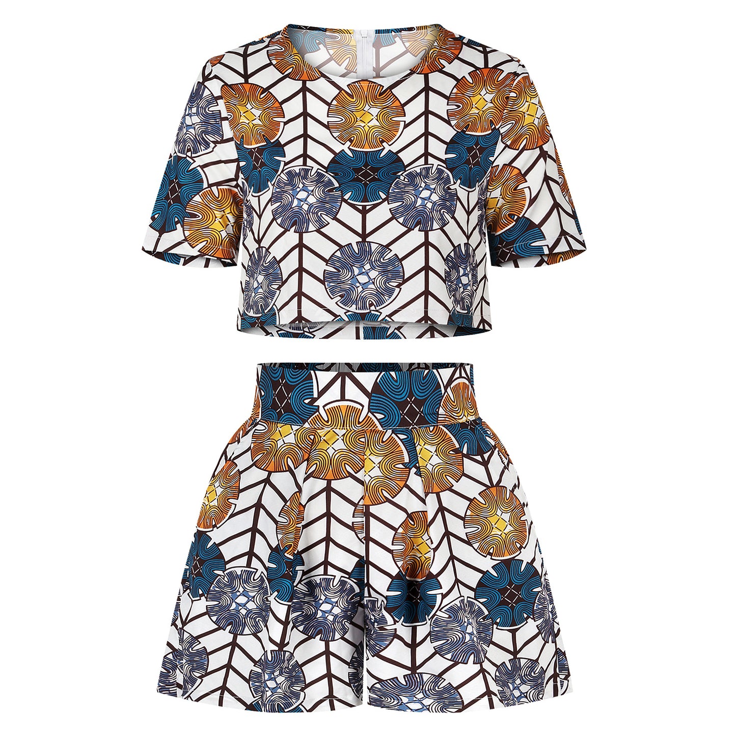 Two-piece short sleeve top