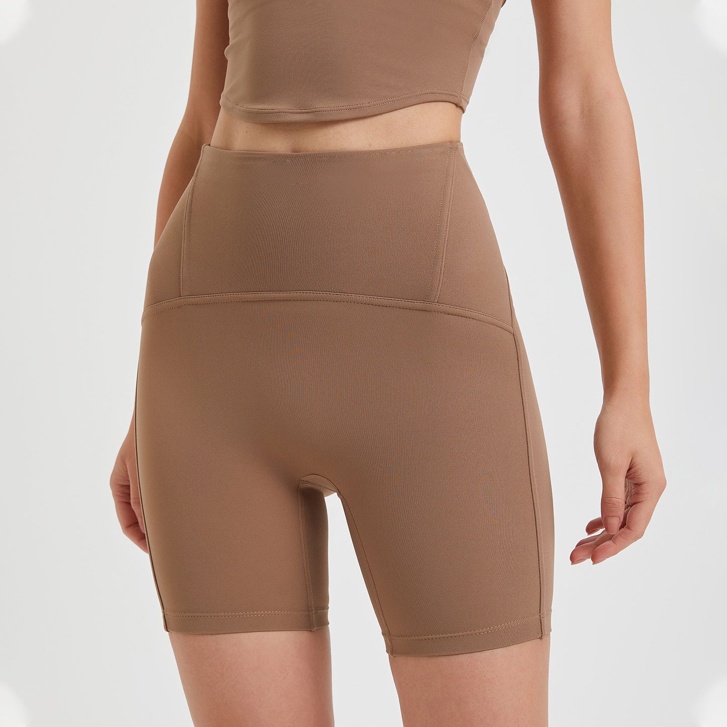Women's Fashion Casual Shaping High Waist Peach Hip Lifting Short-length Pants
