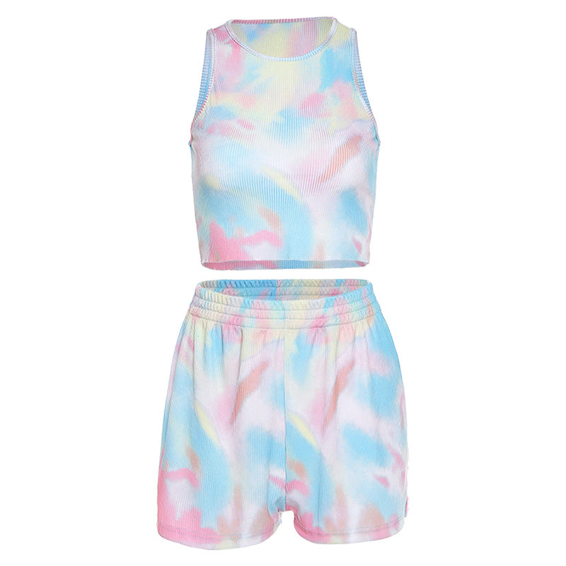 High waist bag hip shorts slim suit