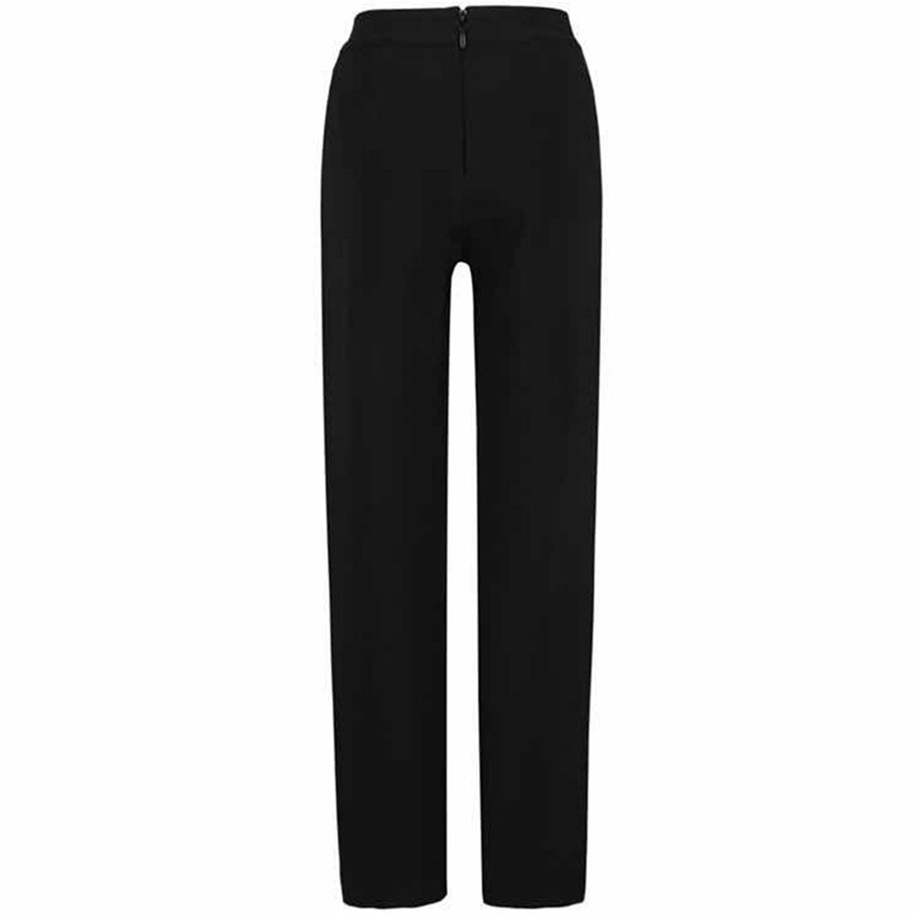 Contrast fluorescent patch straight-leg pants