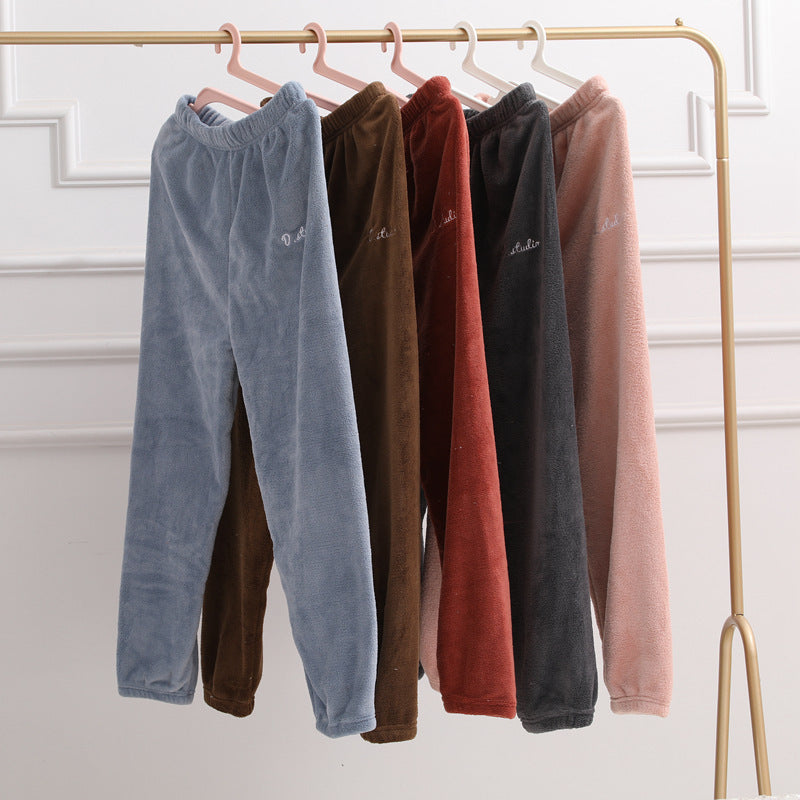 Outer Wear Casual Lazy Pants Loose Warm Suit