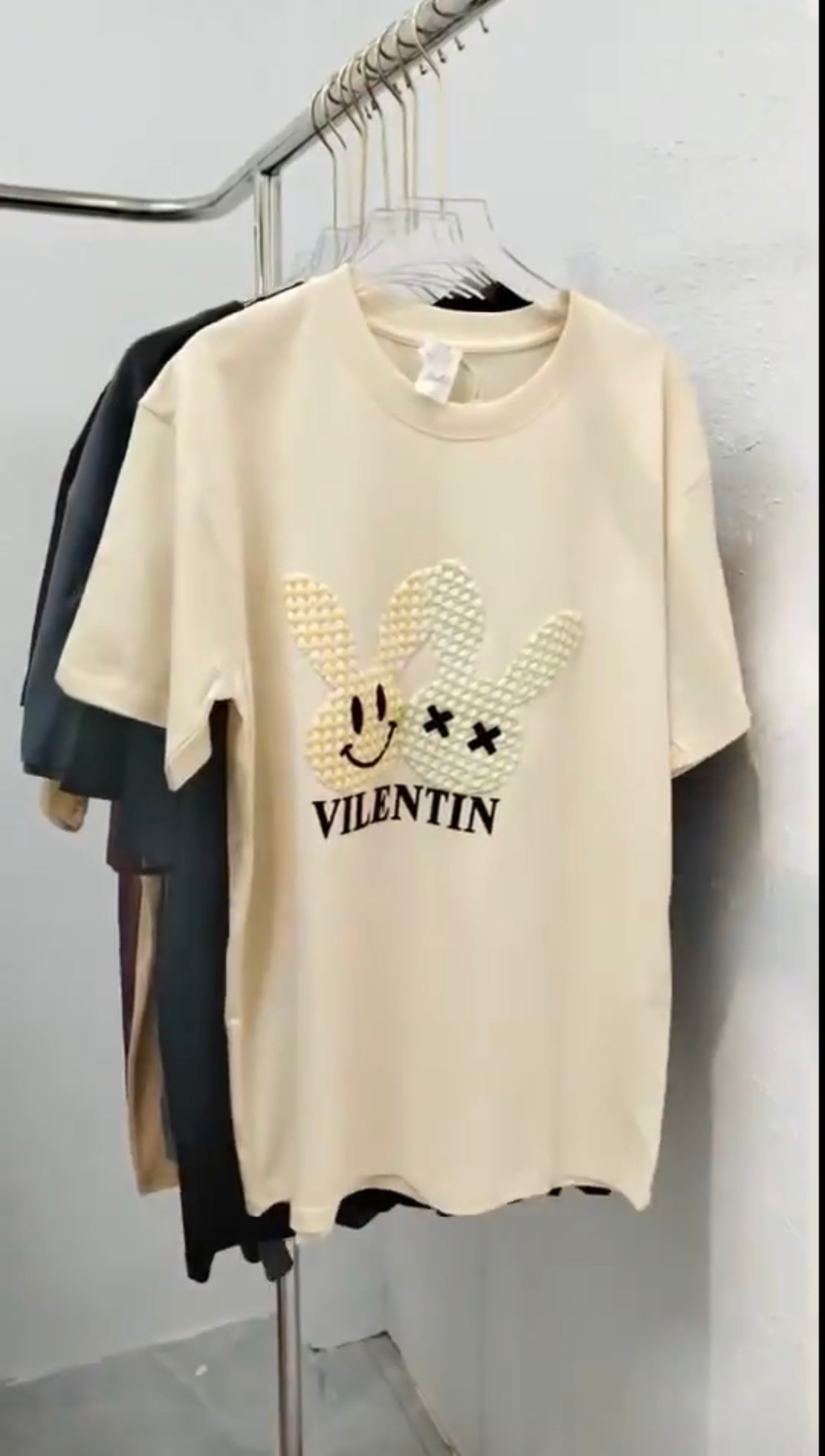 Lotes de 100 Tshirts Oversizes con Cristales ($2.50 x pieza), Ref:TCristal