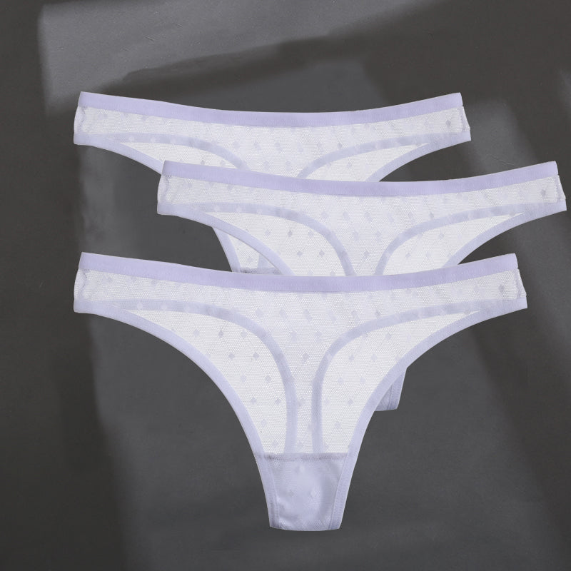 Fashion Sexy Solid Color Breathable Women's Thong