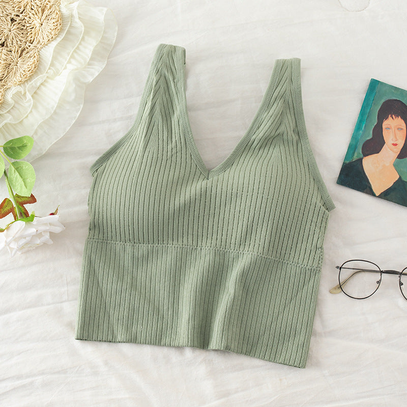 Anti-glare No Steel Ring Sexy Gather Wrap Tube Top
