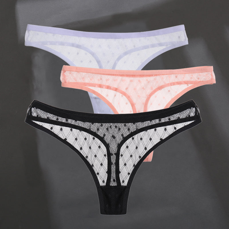 Fashion Sexy Solid Color Breathable Women's Thong