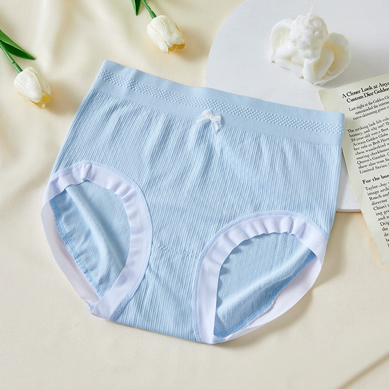 High Waist Bow Traceless Lace Briefs