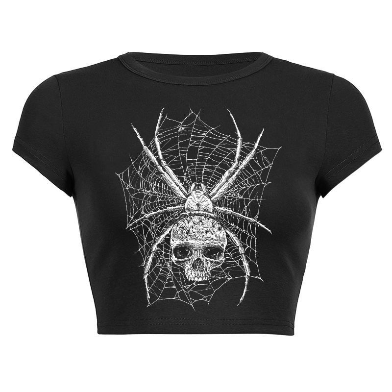 Printed American Green Heart Printed Round Neck Slim Fit Short Short Sleeve T-shirt