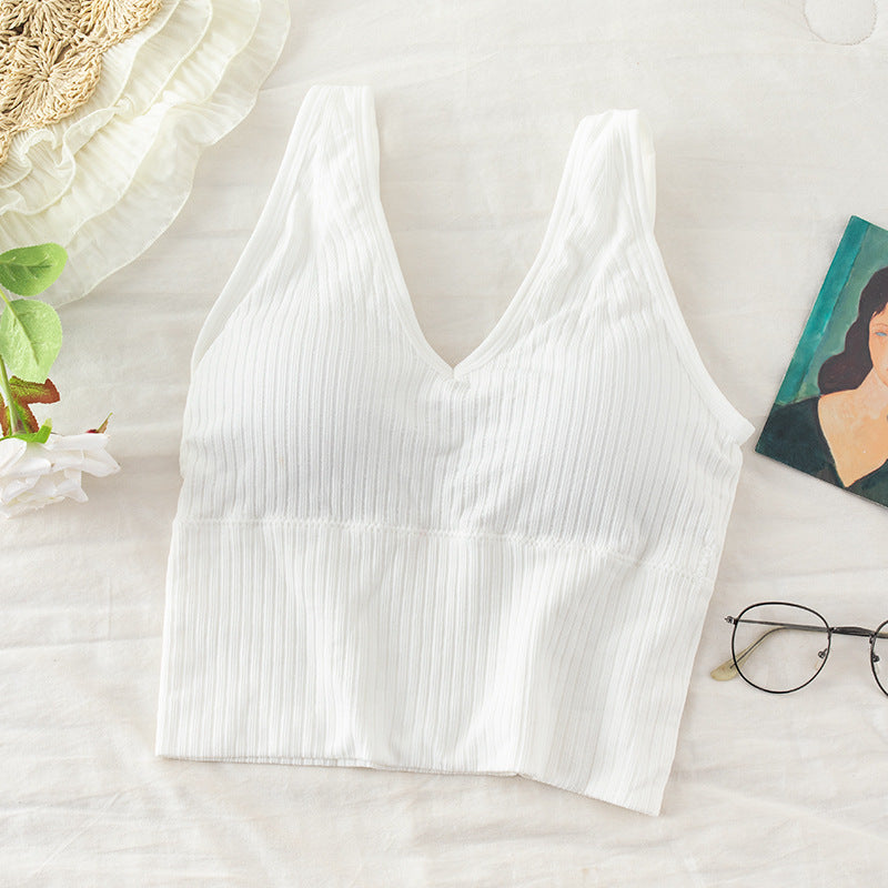 Anti-glare No Steel Ring Sexy Gather Wrap Tube Top