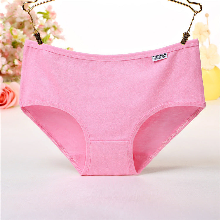 Women's Mid-waist Women's Underwear Cotton Briefs