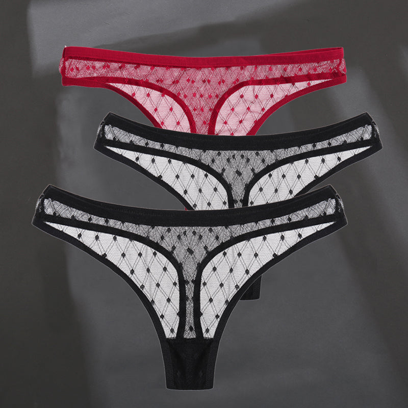 Fashion Sexy Solid Color Breathable Women's Thong