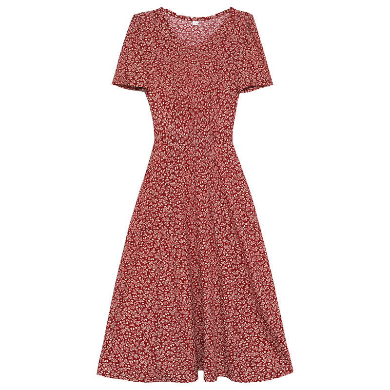 Yard cover belly print dress