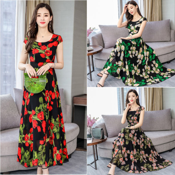 Mid-length Bohemian Skirt With Big Swing