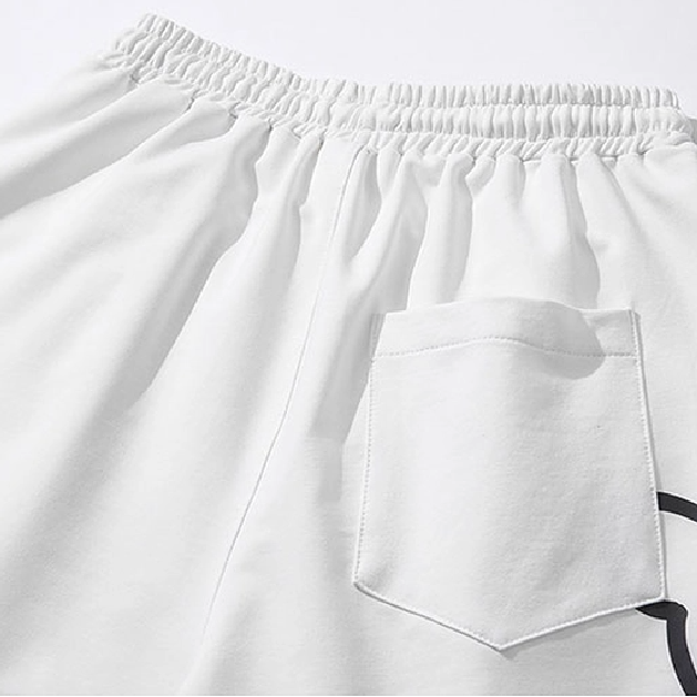 High-waisted Casual Sports Pants Loose Wide Leg Five-point Pants
