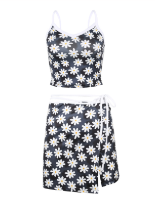 Little Daisy Camisole Skirt Women's Suit