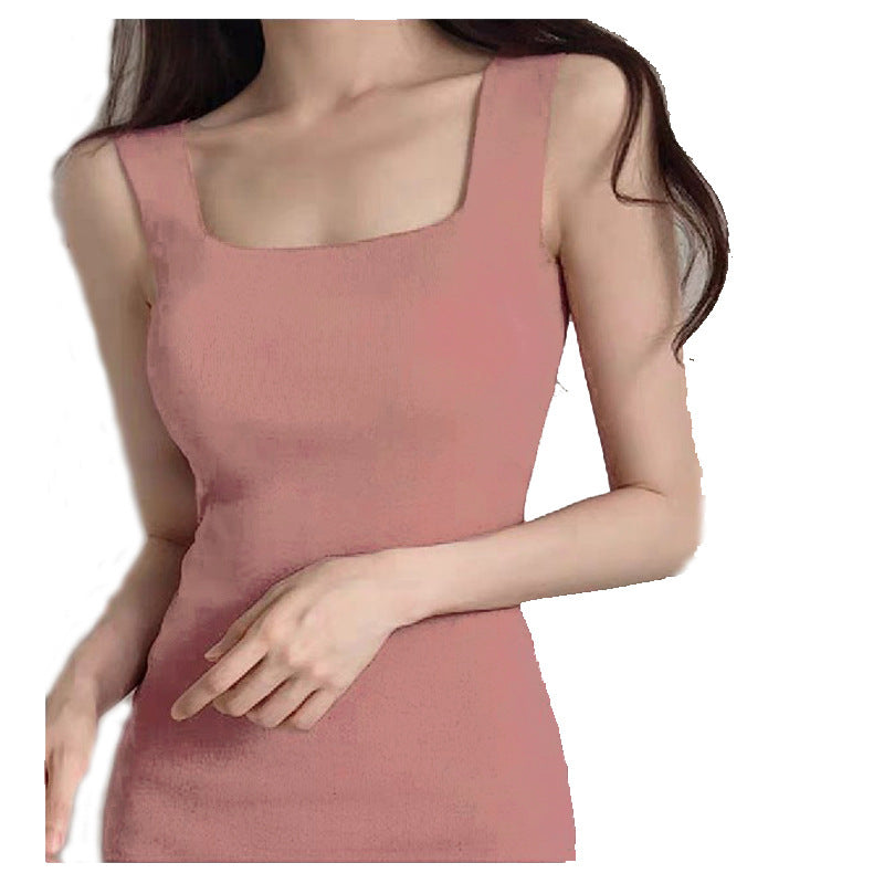 Sleeveless knitted dress