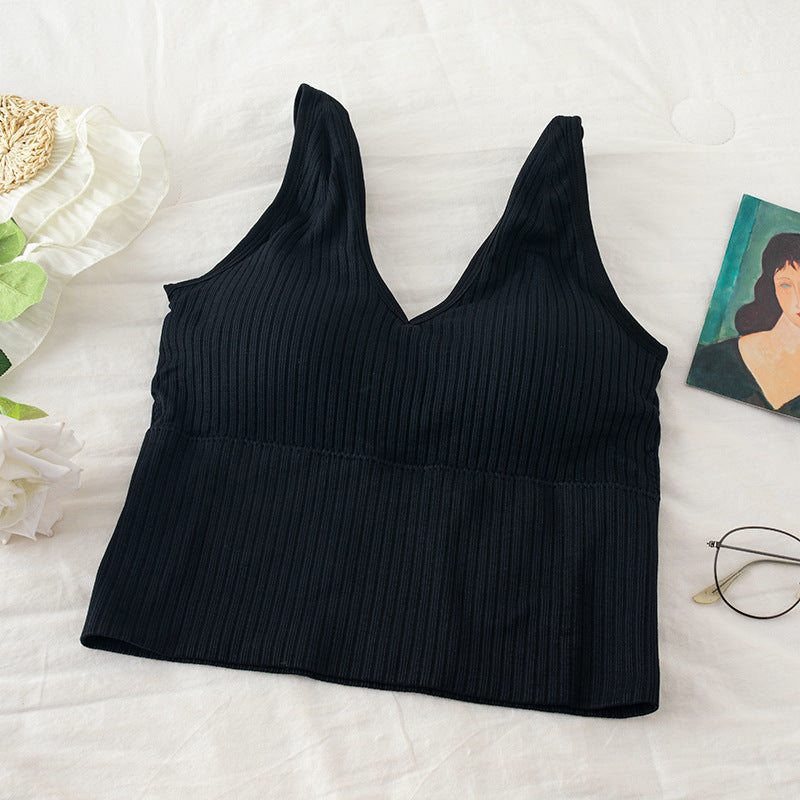 Anti-glare No Steel Ring Sexy Gather Wrap Tube Top