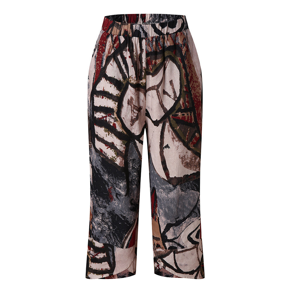 Casual printed fashion loose pants
