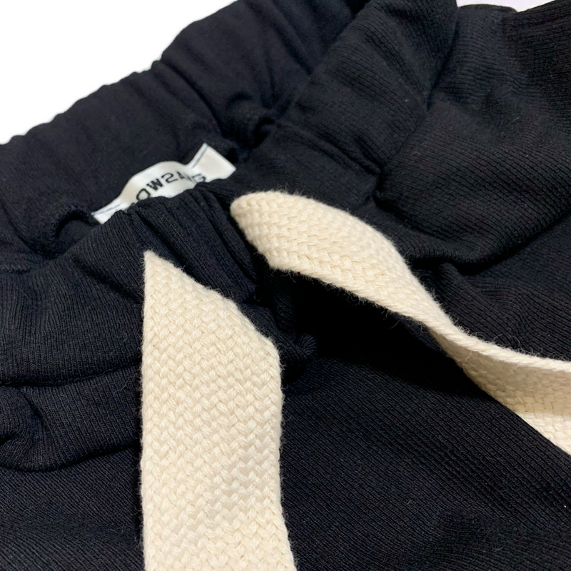 Women's Braided Drawstring Straight Casual Trousers