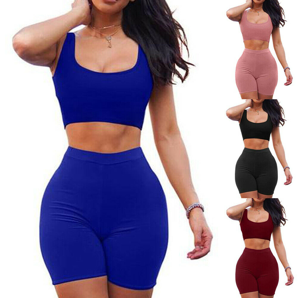 Sleeve vest shorts suit