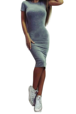 speed sells wish explosion fashion new hot sale package hip single piece ladies short sleeve summer dress