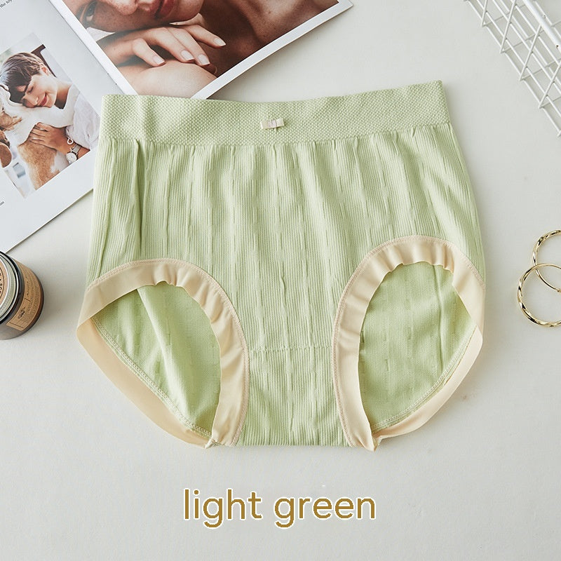 High Waist Bow Traceless Lace Briefs