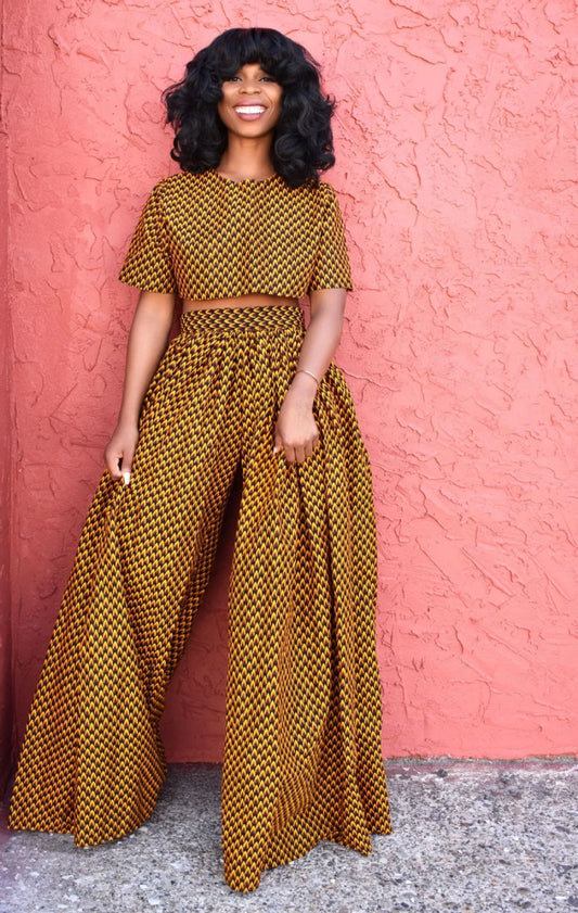Printed Women's Fashion Casual Short Sleeve Top Suit