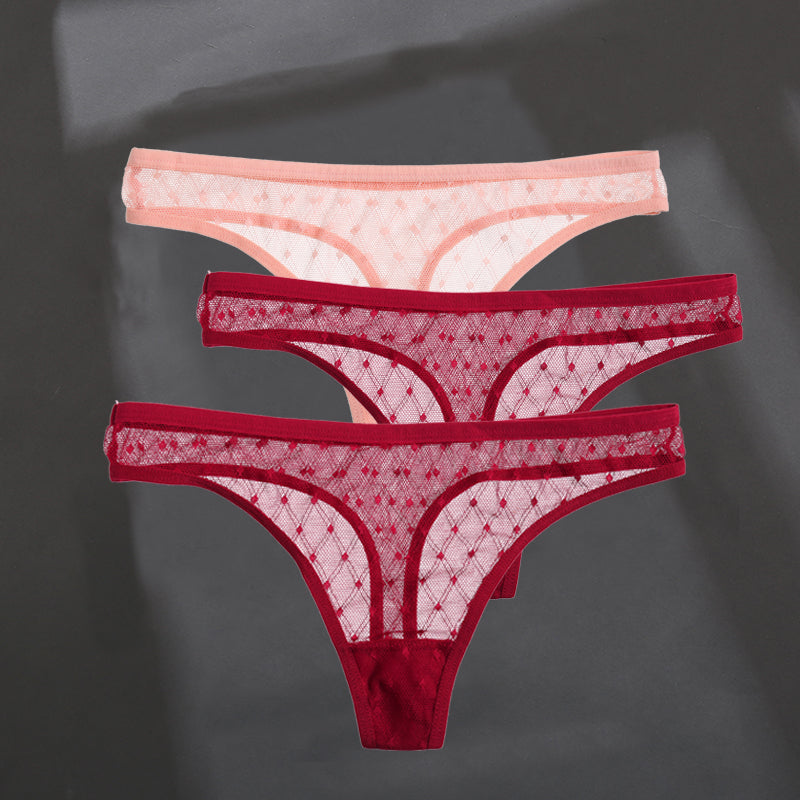 Fashion Sexy Solid Color Breathable Women's Thong
