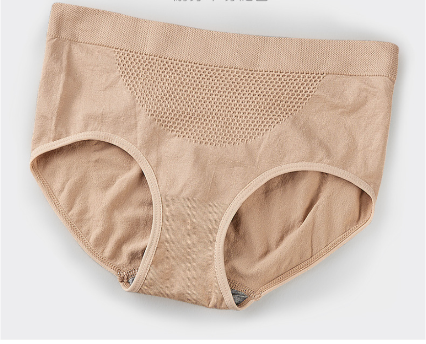 Cotton crotch tuck belly lift buttock honeycomb no mark ladies briefs