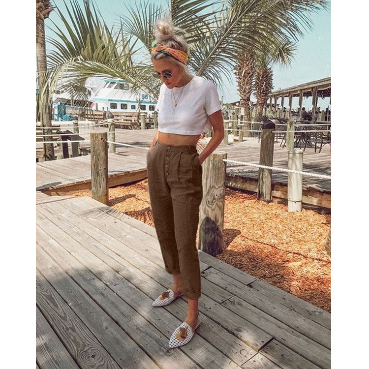 Casual temperament women's trousers