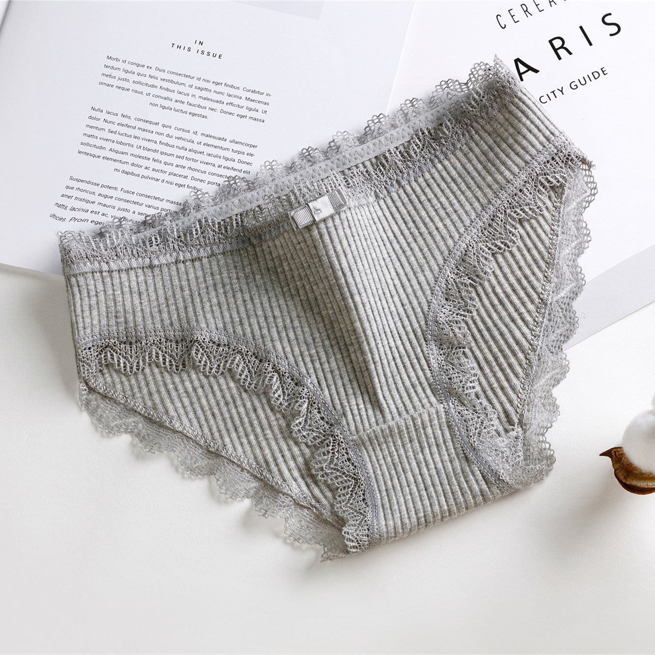 Thread Princess Low-waist Briefs With Cotton