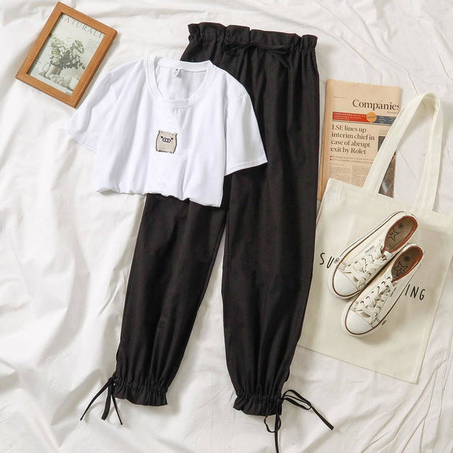 Ladies harem pants two-piece suit