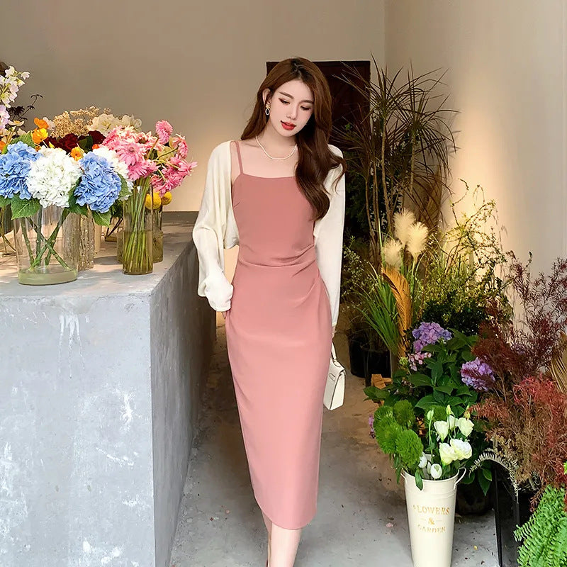 French Suspender Skirt Elegant Slim-fit Hip Skirt Dress